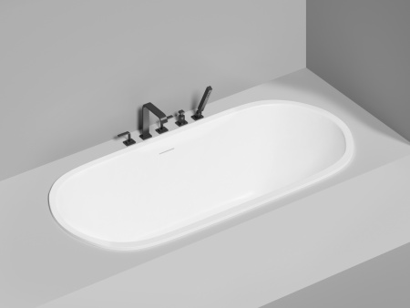 Ванна из искусственного камня Salini ORNELLA 103522M 190х90 встраиваемая прямоугольная с ножками